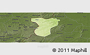 Physical Panoramic Map of Tansila, darken