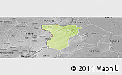 Physical Panoramic Map of Tansila, desaturated