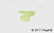 Physical Panoramic Map of Tansila, single color outside