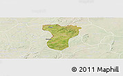 Satellite Panoramic Map of Tansila, lighten