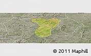 Satellite Panoramic Map of Tansila, semi-desaturated