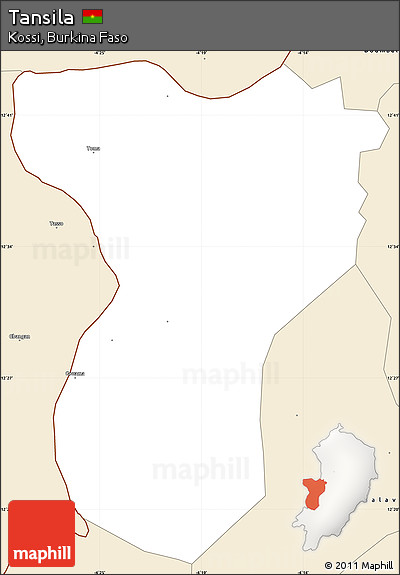 Classic Style Simple Map of Tansila