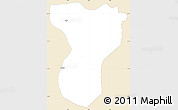 Classic Style Simple Map of Tansila, single color outside