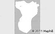 Gray Simple Map of Tansila, single color outside