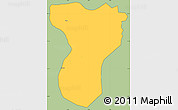 Savanna Style Simple Map of Tansila, cropped outside