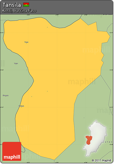 Savanna Style Simple Map of Tansila