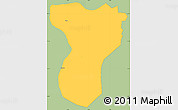 Savanna Style Simple Map of Tansila, single color outside