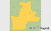 Savanna Style Simple Map of Koupela