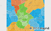 Political Shades Map of Kouritenga