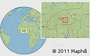 Savanna Style Location Map of Pouytenga