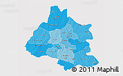 Political Shades 3D Map of Mou Houn, cropped outside