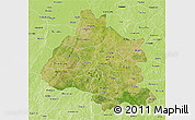 Satellite 3D Map of Mou Houn, physical outside