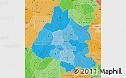 Political Shades Map of Mou Houn