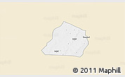 Classic Style 3D Map of Ouarkoye, single color outside