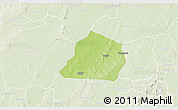 Physical 3D Map of Ouarkoye, lighten