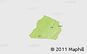 Physical 3D Map of Ouarkoye, single color outside