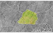 Satellite 3D Map of Ouarkoye, desaturated
