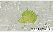Satellite 3D Map of Ouarkoye, lighten, semi-desaturated