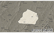 Shaded Relief 3D Map of Ouarkoye, darken