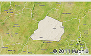 Shaded Relief 3D Map of Ouarkoye, satellite outside