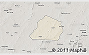 Shaded Relief 3D Map of Ouarkoye, semi-desaturated