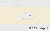 Classic Style Panoramic Map of Ouarkoye, single color outside