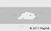 Gray Panoramic Map of Ouarkoye, single color outside