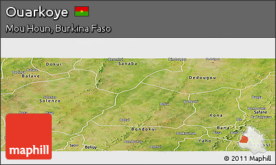 Satellite Panoramic Map of Ouarkoye