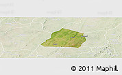 Satellite Panoramic Map of Ouarkoye, lighten
