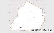 Classic Style Simple Map of Ouarkoye, cropped outside