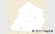 Classic Style Simple Map of Ouarkoye, single color outside
