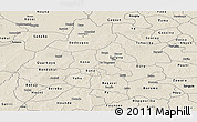 Shaded Relief Panoramic Map of Mou Houn