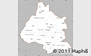 Gray Simple Map of Mou Houn, cropped outside