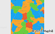 Political Simple Map of Mou Houn