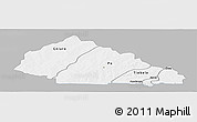 Gray Panoramic Map of Nahouri, single color outside