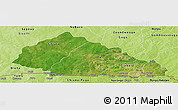 Satellite Panoramic Map of Nahouri, physical outside