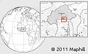 Blank Location Map of Zecco, highlighted country, highlighted parent region