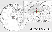 Blank Location Map of Zecco, highlighted country