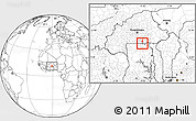 Blank Location Map of Zecco, highlighted parent region