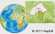 Physical Location Map of Zecco, highlighted country, highlighted parent region