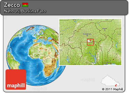 Physical Location Map of Zecco, highlighted parent region