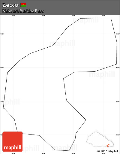 Blank Simple Map of Zecco, cropped outside