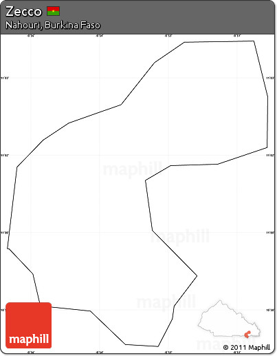Blank Simple Map of Zecco, cropped outside