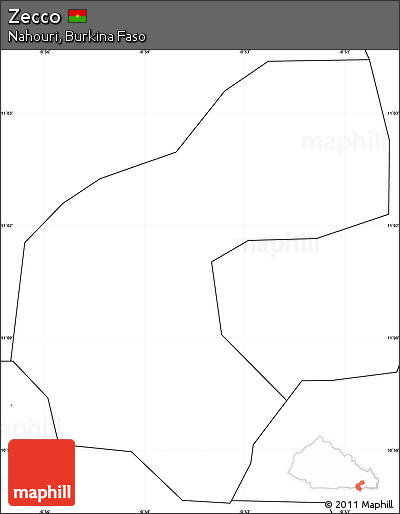 Blank Simple Map of Zecco, no labels