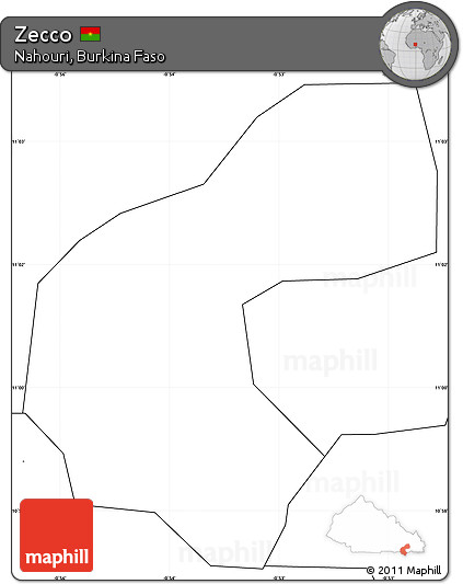Blank Simple Map of Zecco, no labels