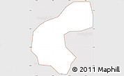 Classic Style Simple Map of Zecco, cropped outside