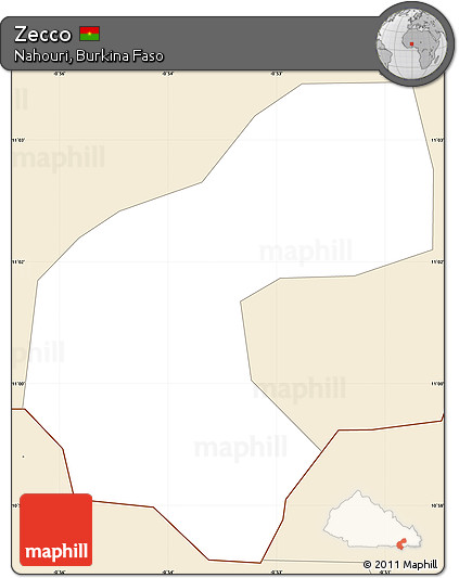 Classic Style Simple Map of Zecco