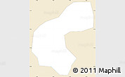 Classic Style Simple Map of Zecco, single color outside