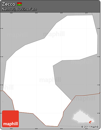 Gray Simple Map of Zecco