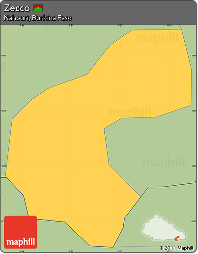 Savanna Style Simple Map of Zecco